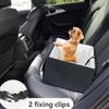 Уютное сиденье для собак в машину, кровать для домашних животных, бустер для большинства автомобилей, складные аксессуары для котят, дышащие