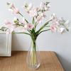 Artificial PU Freesia Flower With Bendable Iron Wire Stems for Wedding Floral Arrangements Tabletop Bookshelf Display