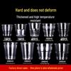 Disposable Transparent Food-Grade Plastic Cups, Thickened for Household & Reception Use