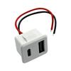 Двухслойная розетка питания USB и Type-C со стабильной передачей тока для нескольких устройств, компактная