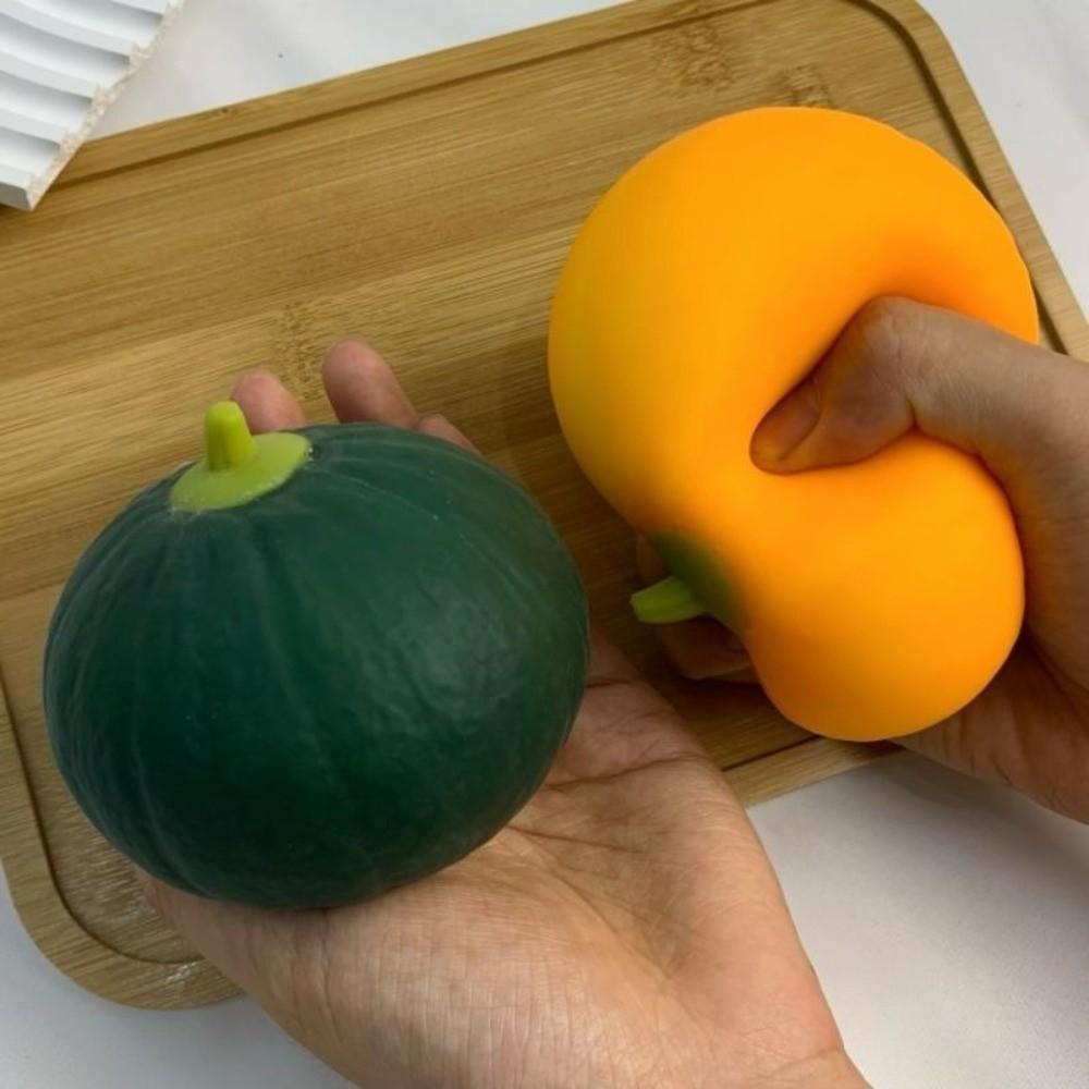 Soft Texture Slow Rebound Pumpkin Toy Sensory Design Squishy Pumpkin Fidget  Halloween Decor