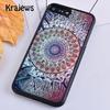 Чехол для телефона Krajews Mandala Sun Flower в стиле ретро с цветочным принтом для iPhone 14 5 SE 6s 7 8 plus X XR XS 11 12 13 pro max Samsung S21 S22 ultra