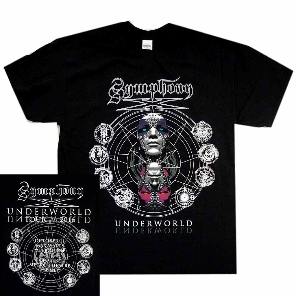 Symphony X Underworld Футболка для тура по Австралии Размер L Металлическая футболка Группа