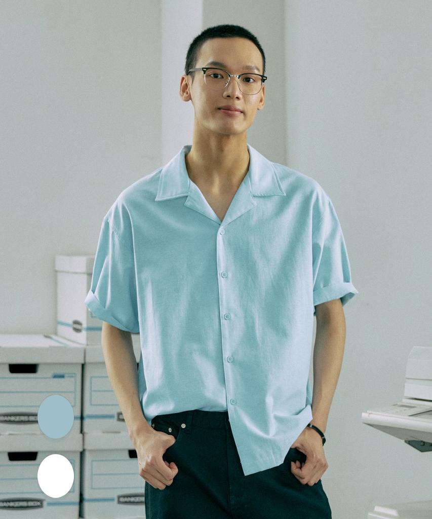 CONNECT KINLOCH Cool Relax Open Collar Short Sleeve Shirt (2 Colors)
