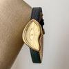 High end Retro Creative Watch for Women,Twisted Irregular Dial Design,Fashionable Leather Waterproof Quartz Women Watches Gift