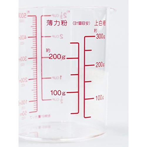 PEARL METAL VegiLive CC-1051 Measuring Cup, 500ml, Heat-Resistant, Made In Japan, Tsubame-Sanjo