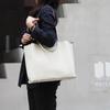 Gussio Italy 2-Way Tote Bag, High-End Look, PU Leather Handbag, Elegant Square Shape, Bit Detail,