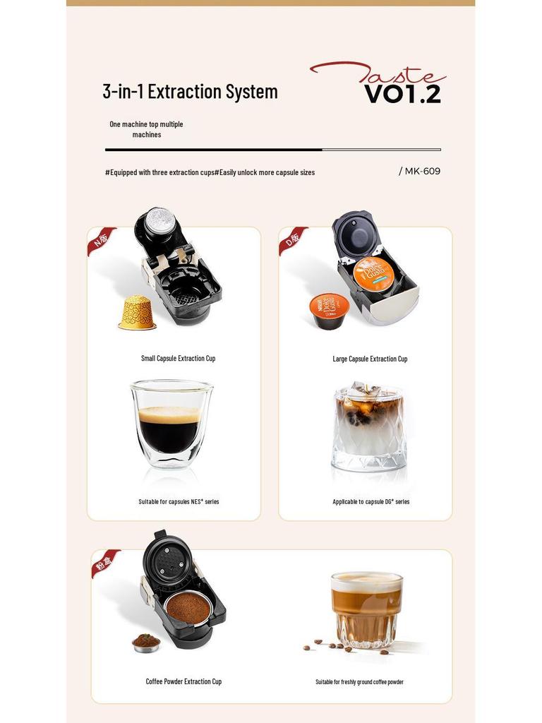 CAFELFFE Portable Espresso Machine: Automatic, Compact, for Home and Office Use