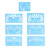 7pcsset Reusable Face Paint Stencil Body Painting Template Facial Makeup Tattoo Design Tools