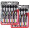 New 10pcs/set Adults Bamboo Charcoal Toothbrush Home Pack Super Soft Hair Toothbrush