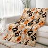 One Halloween-Themed Pug Print Flannel Blanket, Incredibly Soft And Cozy, Ideal for Use on a Sofa, Bed, During Office Naps, Or for Picnics And Travel