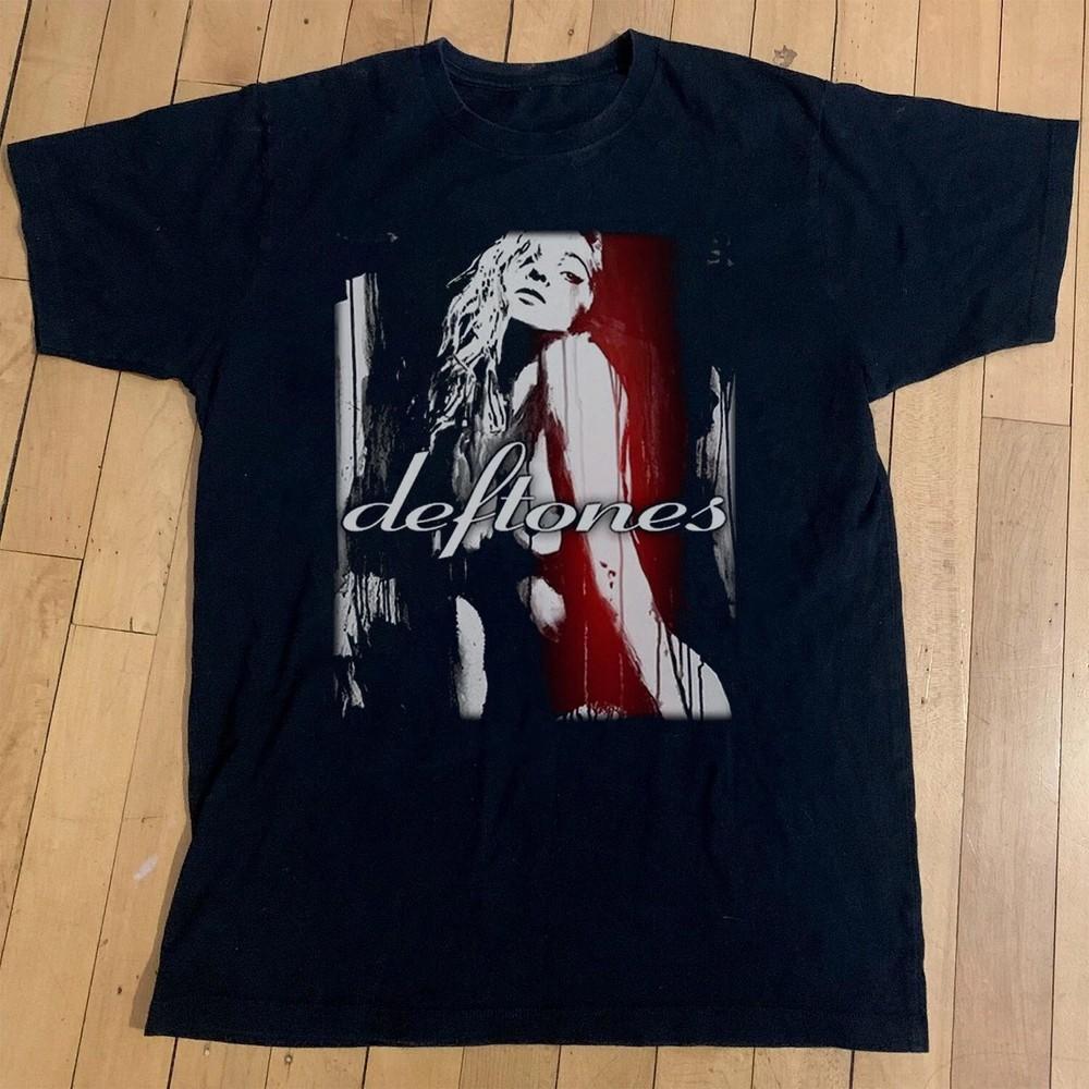 ГОРЯЧАЯ Футболка Deftones Girl Унисекс Черная Хлопковая Футболка Размер S-5XL
