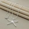 40-75cm Copper color Charms necklace Star Starfish jewelry fashion cute chain women lady wedding