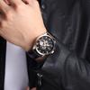 Автоматические кожаные часы Toleuso T606L-Rbbk Callisto Skeleton