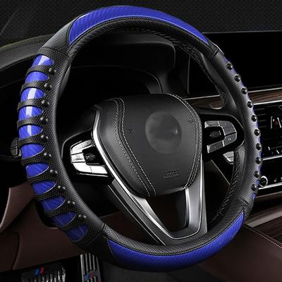 TATACLEA Кожаный руль Автомобильный руль Универсальный подходит для мужчин и 38 см Чехол, Растяжка, Протектор, Нескользящий, Дышащий, Без запаха, Женщины,