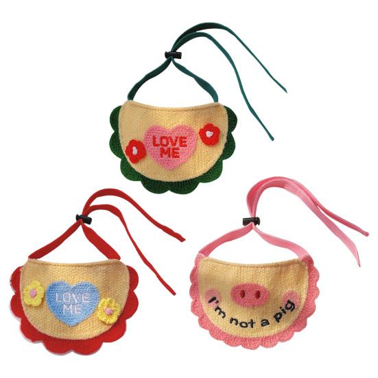 Стильный мягкий нагрудник с пряжкой для регулировки, прекрасный регулируемый шейный платок для собак для маленьких и средних домашних животных