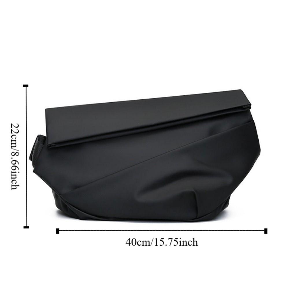 Fashion Large Capacity Oxford Cloth Bag Men Korean Waterproof Crossbody Bag Storage Simple Shoulder Bag Travel