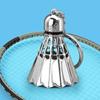 Creative Metal Badminton Racket Pendant Keychain Mini Shuttlecock Sports Keyrings Gift Backpack Purse Key Holder Accessories