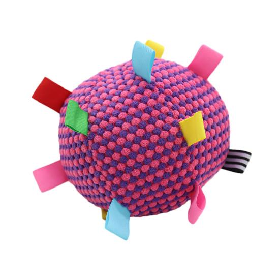 Собаки Звуковой мяч Игрушка-мяч для щенков со встроенным колокольчиком Устойчивый к жеванию Мяч для бросания и приноса для тренировки собак Интерактивная игра Снятие скуки