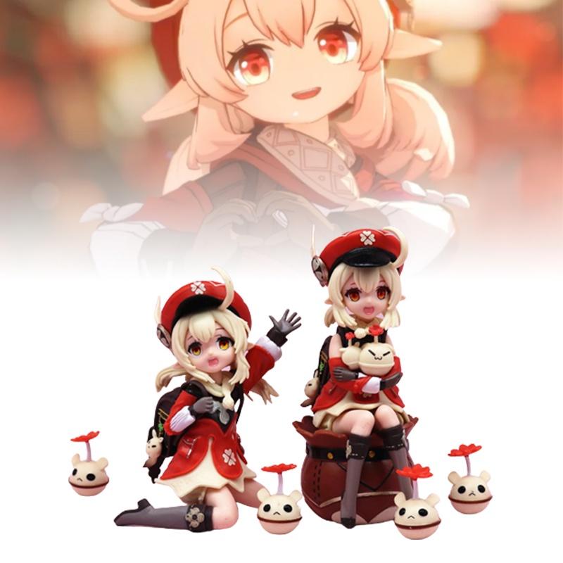 888 Brand Original God Klee Spark Knight Gk Klee Sitting And Standing Game Peripheral Collectible Model 11-13cm Pvc Figurine