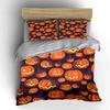 Smiling pumpkins and hats. Bedding sets Duvet cover sets Duvet covers Pillowcases(1*Duvet Cover 2*Pillowcases without duvet insert)