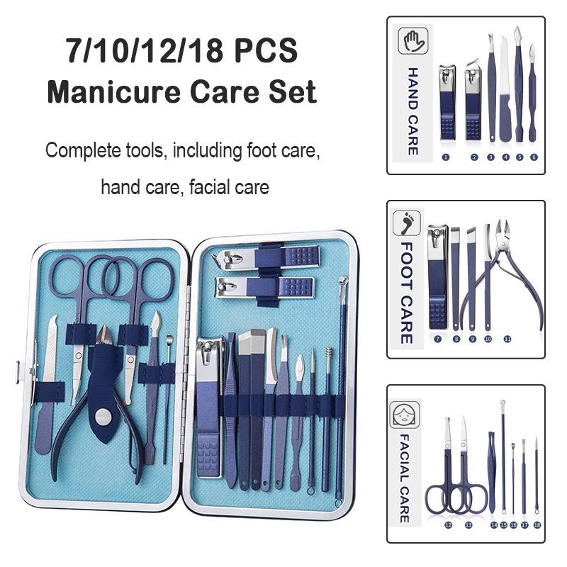 Nail Clipper Set Home Pedicure Tool Nail Scissors Nail Clipper Dig Ear Spoon Dead Skin Scissors