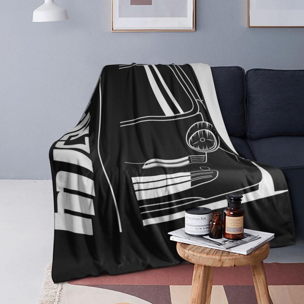 Front JDM Micra Racing Blankets Soft Warm Flannel Throw Blanket Cover for Bed Living room Picnic Travel Home Couch