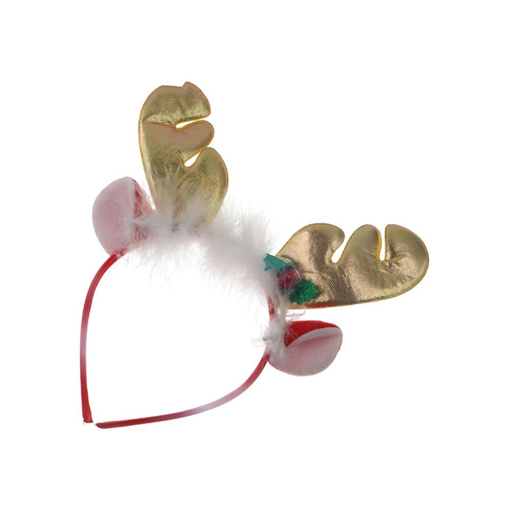 Party Dress Up Elk Antlers Headband Female Plush Hair Hoop Christmas Decoration Christmas Hair Band