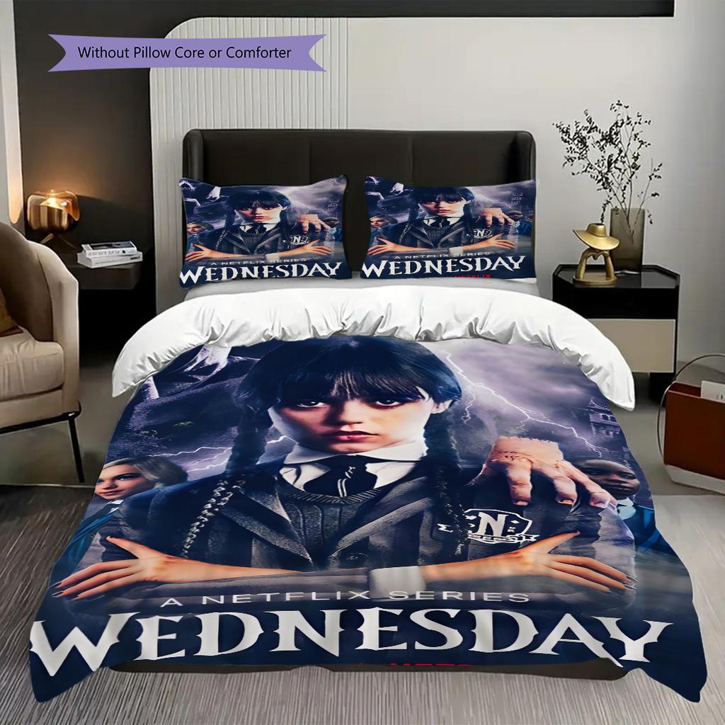 Wednesday New Series Season Bedding 1 Duvet Cover 2 Pillowcase Without Core Christmas Birthday Gift Duvet Cover And Pillowcase