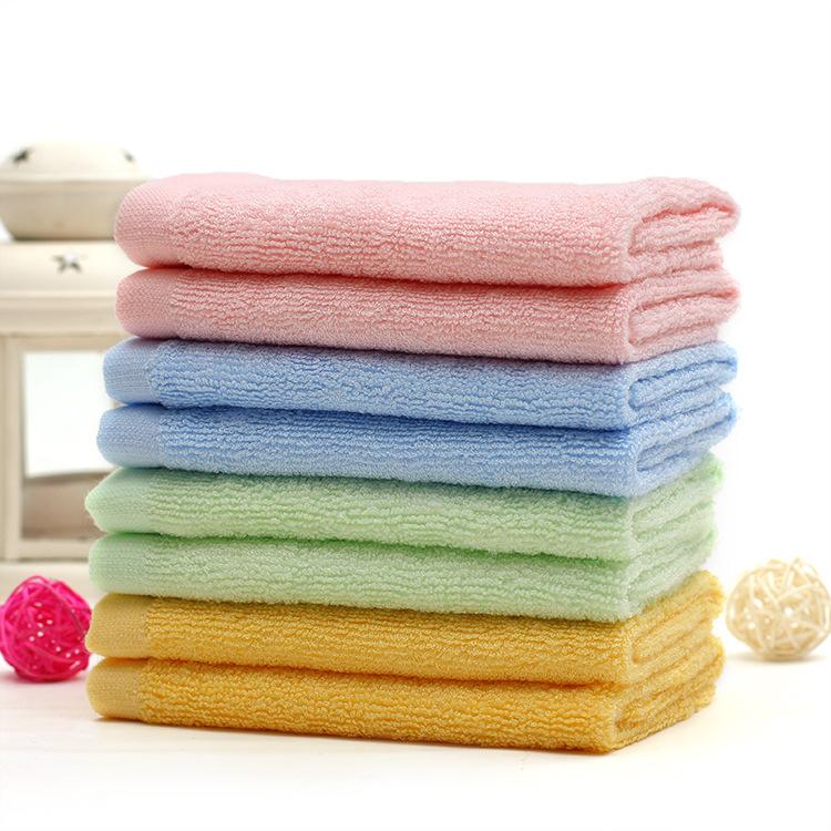 Small Square Towel 30x30cm Kindergarten Pure Bamboo Fiber Small Towel Children's Face Towel Saliva Towel