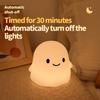 Funny Silicone  Float Night Light Nursery Timing Sleeping Nightlights Touch Sensor Table Besides Lamp For Kids Room Decor