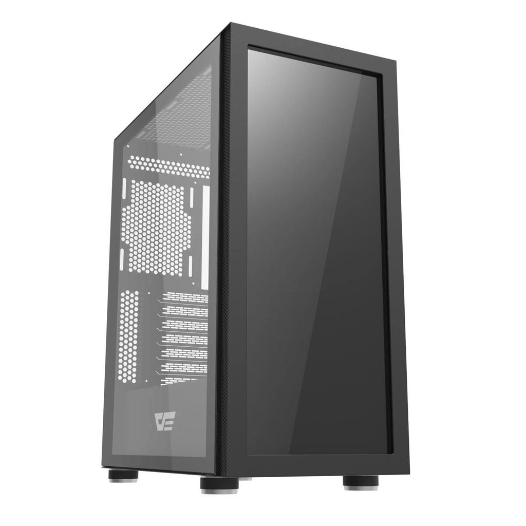 Корпус ПК darkFlash DK210 Graffiti ATX, совместим с ATXM-ATXITX, передняя панель из закаленного стекла для рисования текста и иллюстраций, поддерживает видеокарты до