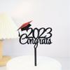 9x Acrylic Graduation Cake Toppers Kit For Graduation Party Decorations