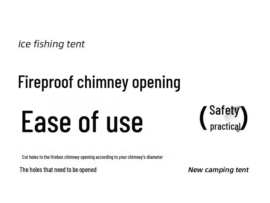 Шестигранная теплая зимняя палатка для подледной рыбалки с улучшенной ветрозащитой и хлопковой изоляцией