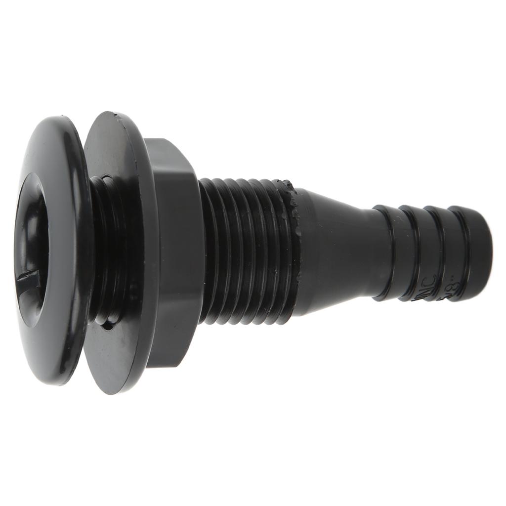 58-дюймовый сквозной фитинг для корпуса, прямой, ударопрочный, ABS, шланговый соединитель, аксессуар для лодок