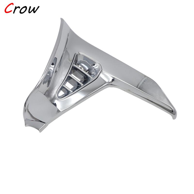 Хромированный треугольный козырек для Honda GoldWing GL 1800 GL1800 2001-2011 Хромированные левая и правая детали мотоцикла Модифицированные аксессуары