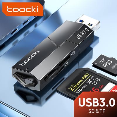 Устройство чтения карт Tooki USB 3,0 для SD, MicroSD и TF адаптер для карт памяти для ноутбуков, аксессуары для ПК, устройство чтения смарт-карт 5 Гбит/с