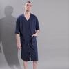 Women's Plus Size Mid-Length Zipper Nightgown and Wearable Bath Towel - Spring/Summer Collection
