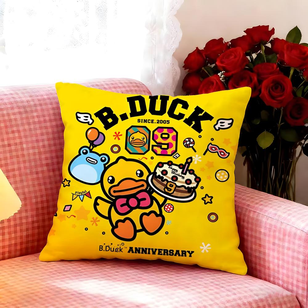 Милая Наволочка с Уточкой B-B.Duck Премиум Мягкая Наволочка Для Подушки Гипоаллергенная Дышащая Многоцелевая Для Дома Офиса Путешествий