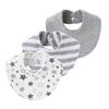 3Pcs Baby Cotton Bibs Burp Cloth Cartoon Print Infant Saliva Towels for Girls Boys Newborn Bib Toddler Stuff Baby Accessories