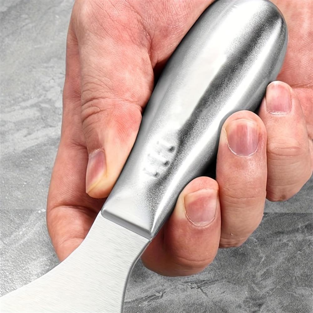 Набор из 3 предметов многофункциональных режущих инструментов из нержавеющей стали, скребок для стен - практичное лезвие, скребок из нержавеющей стали - шпатель из нержавеющей стали
