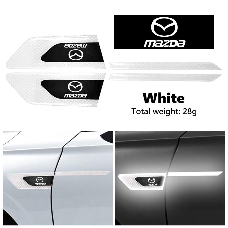 Car Reflective Sticker Door Bumper Anti-collision Protector Strips For Mazda CX9 MX5 RX8 Axela Demio Atenza MS GJI GH BK MP FF30