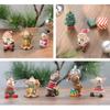 Мультяшная Обезьяна Санта Лось Смола Орнамент Фигурка Рождественское Украшение Детская Игрушка