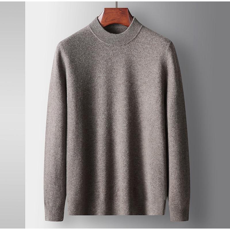 Мужской шерстяной свитер 100% чистая шерсть осень и зима толстый мужской шерстяной свитер со средней горловиной внутренний меринос