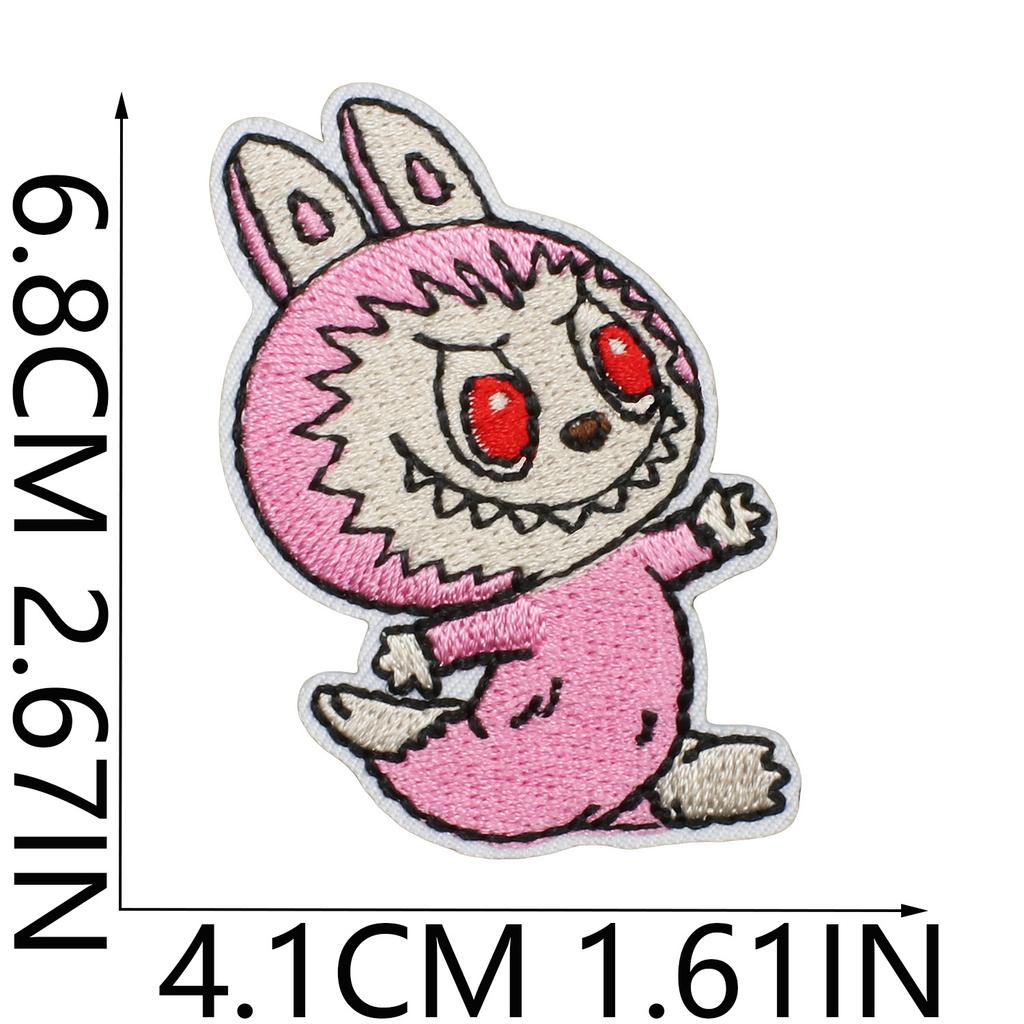 Animated Characters Cute Big Head Embroidery Cloth Sticker Bag Decoration Forest Elf Patch Sticker Heat Transfer Computer Embroidery