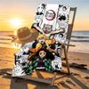 Demon Slayer Print Beach Towel Design, Soft, Lightweight. for Home Bathroom, Spa, Pool, Yoga, Surfing, Camping, Gift for Family, Friend