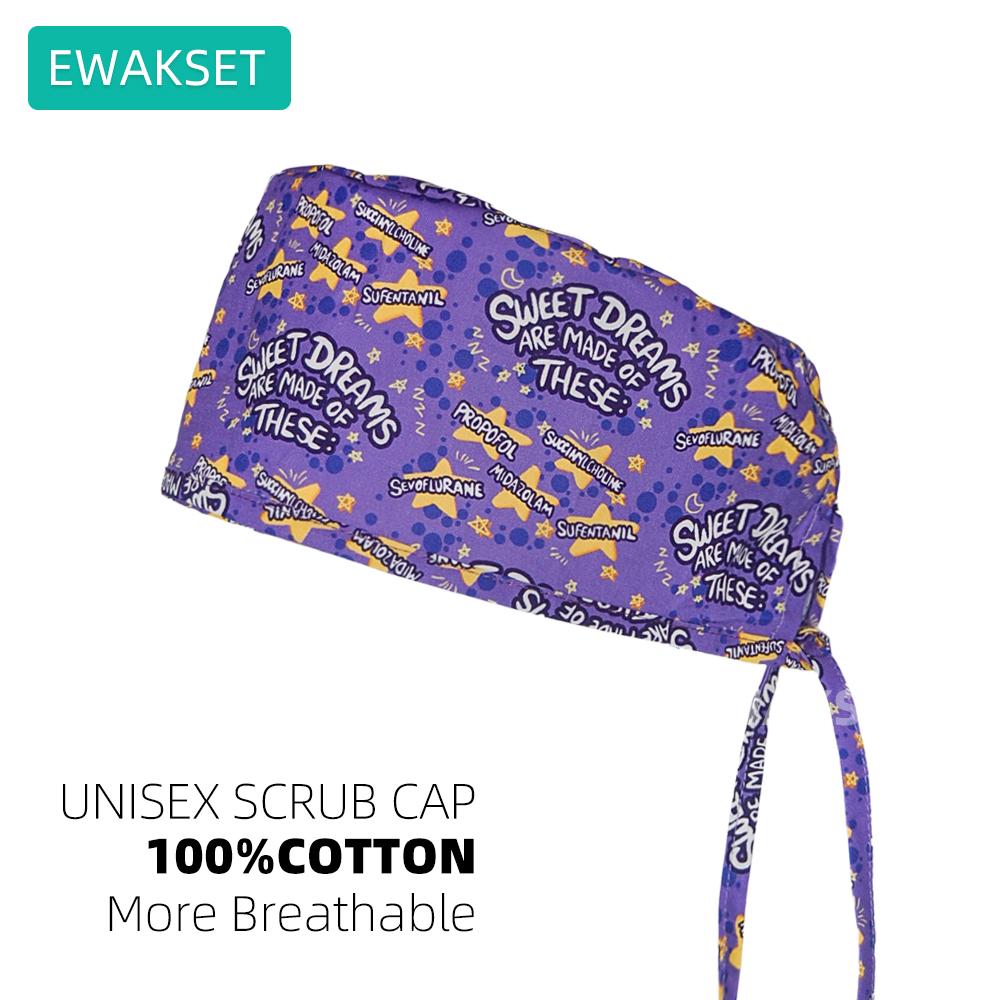 Новая шапочка-скруб с рисунком матки для гинеколога/акушера, медицинская шапка для медсестры, шапка для работы в отделении родов для женщин и мужчин, 100% хлопок, хирургические шапочки