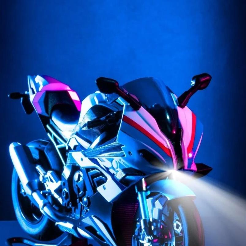 Масштаб 1/10 для модели мотоцикла BMW S1000RR, симуляция, сплав, локомотив, фигурка, украшение, игрушечная машинка, мальчик