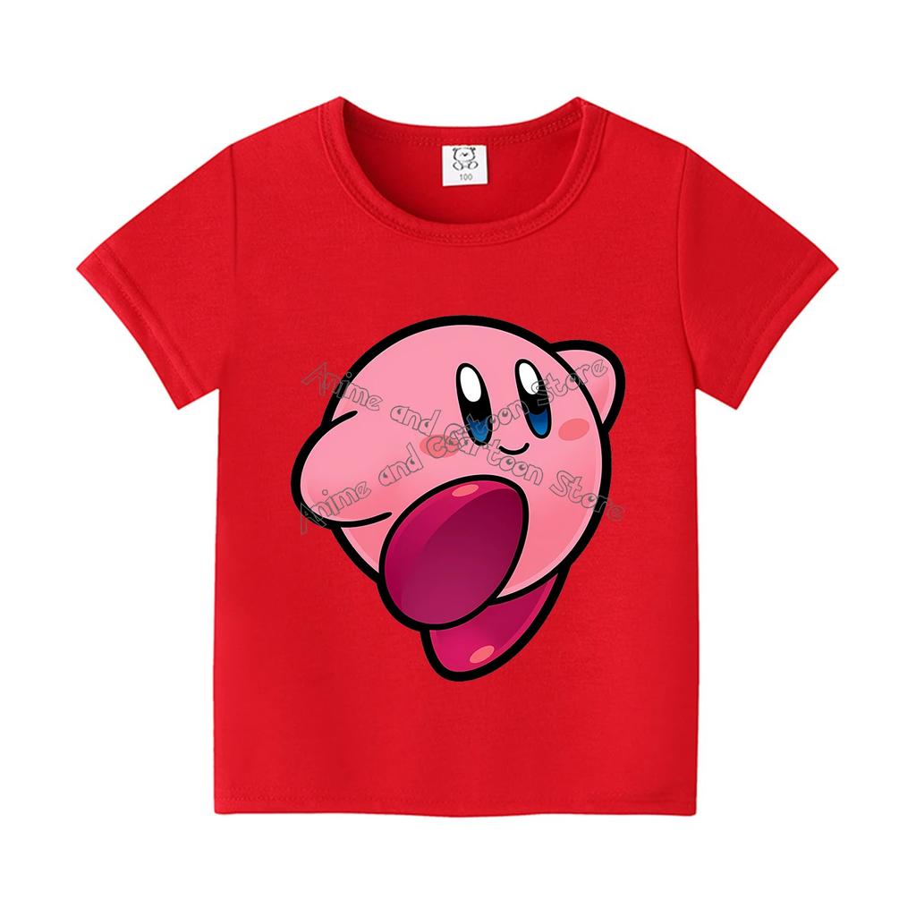 Men Women T Shirt Women Tee Boys Girls Top Adults Children Parent Child quick dry kid Tshirts Cute Kirby Game Kids Loose Gift