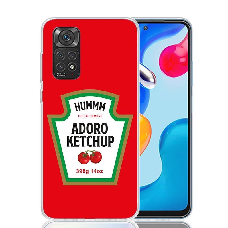 Чехол для телефона Lamb Heinz Tomato Ketchup для Xiaomi Redmi Note 13 14 15 Pro Plus 12S 12 14S 11S 11E 10 10S 11 11T 5G 4G Обложка Coque